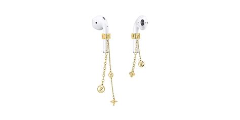 louis vuitton's monogram earphone earrings